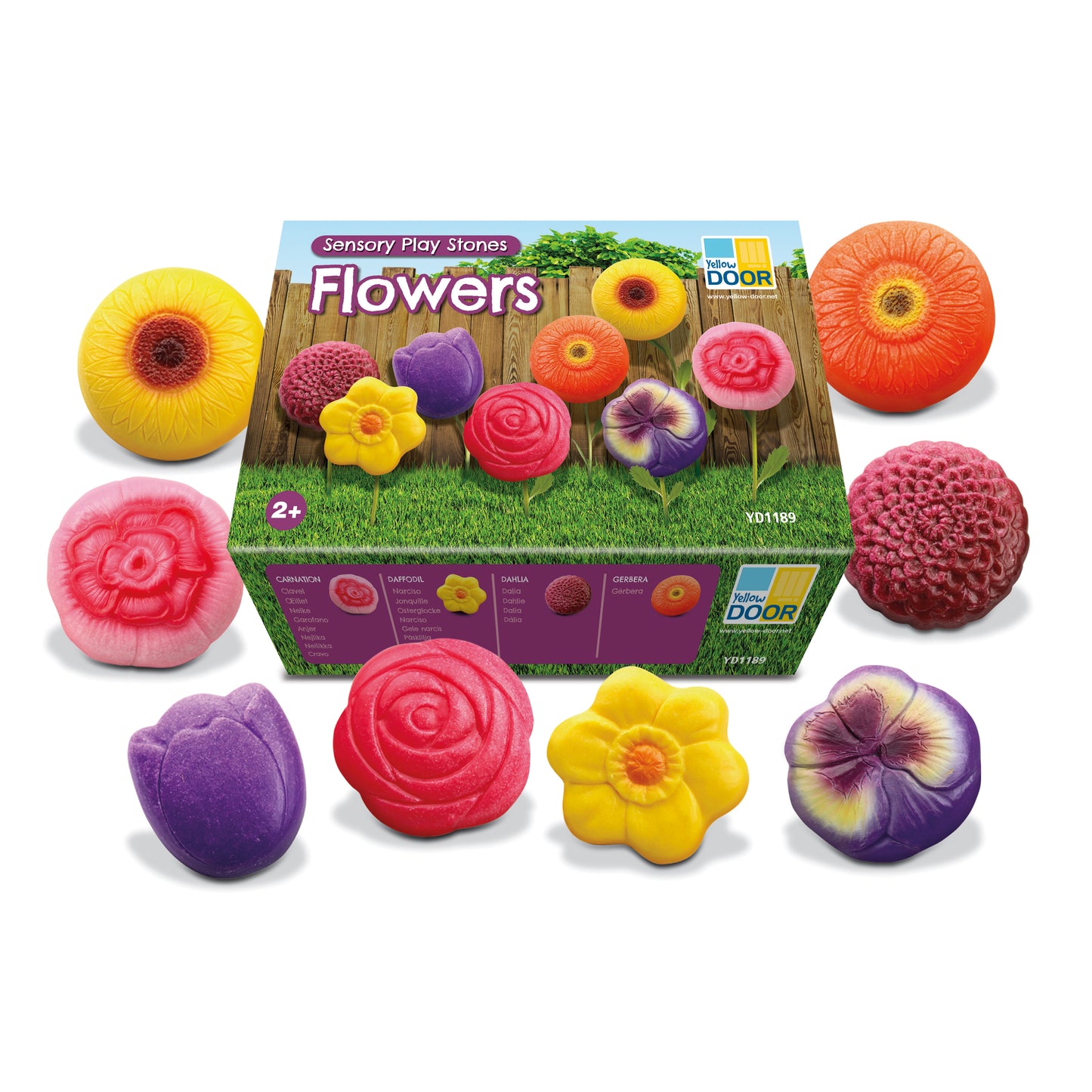 Sensorische Spielsteine | Blumen