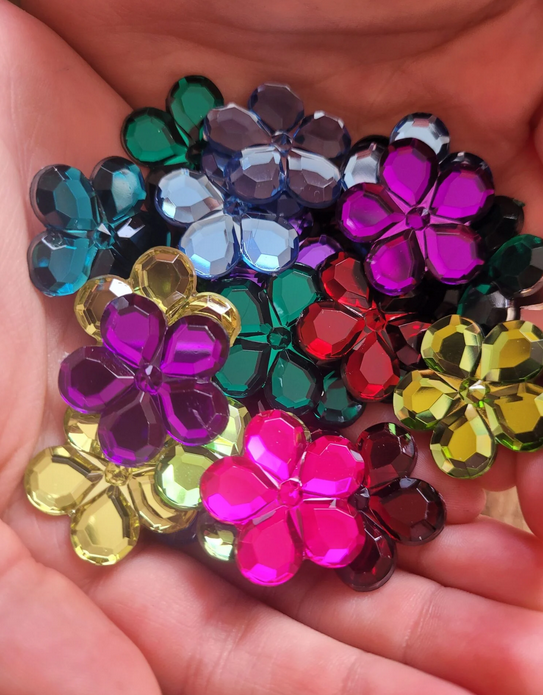 Bauspiel Glitzersteine Blumen – 120 Teile