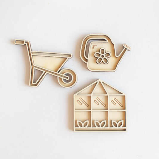 Spieltablett-Miniset - Gemüsegarten