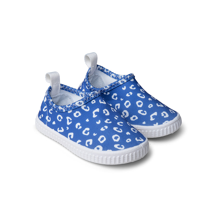 Wasserschuhe Blauer Panther-Print - Größe 19-33