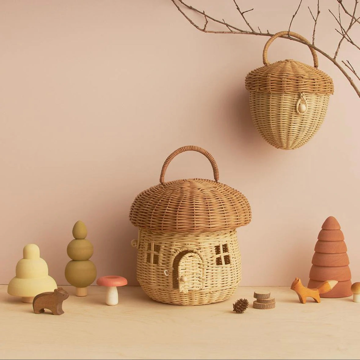 Rattan-Pilzhaus