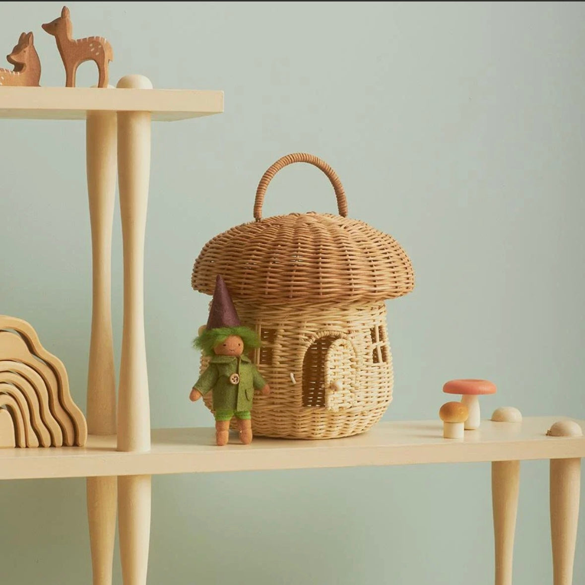Rattan-Pilzhaus