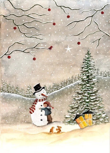 Schneemann | Klugscheißer-Postkarte