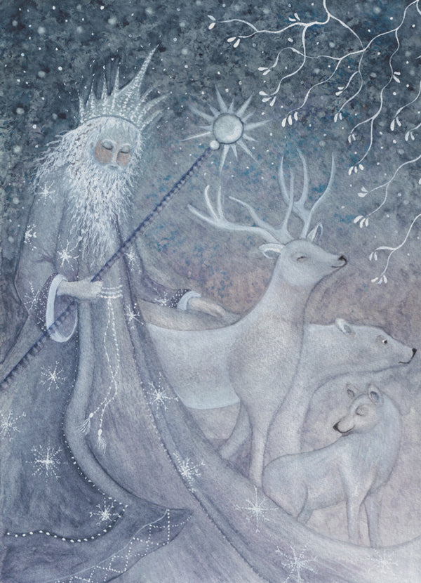 König Winter | Klugscheißer-Postkarte