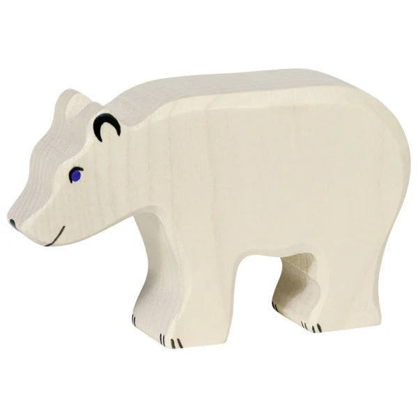 Eisbär beim Fressen | Holztiger