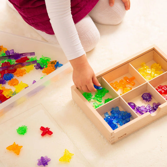 Durchscheinende farbige Insekten - 96 Stück