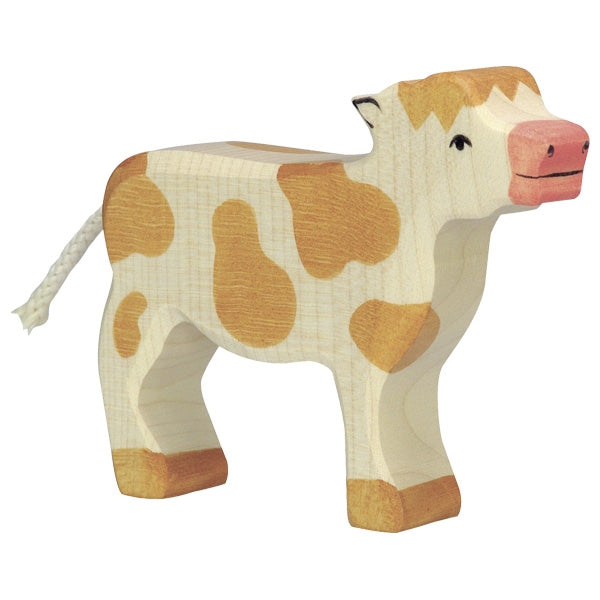Holztiger Kalb - braun