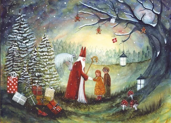 Sankt Nikolaus | Klugscheißer-Postkarte