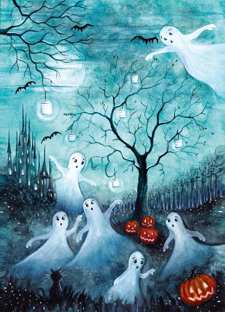 Gruseliges Halloween | Klugscheißer-Postkarte