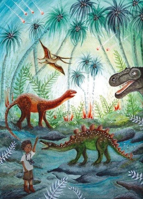 Dino-Abenteuer | Klugscheißer-Postkarte