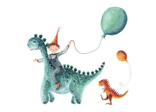 Dino | Klugscheißer-Postkarte