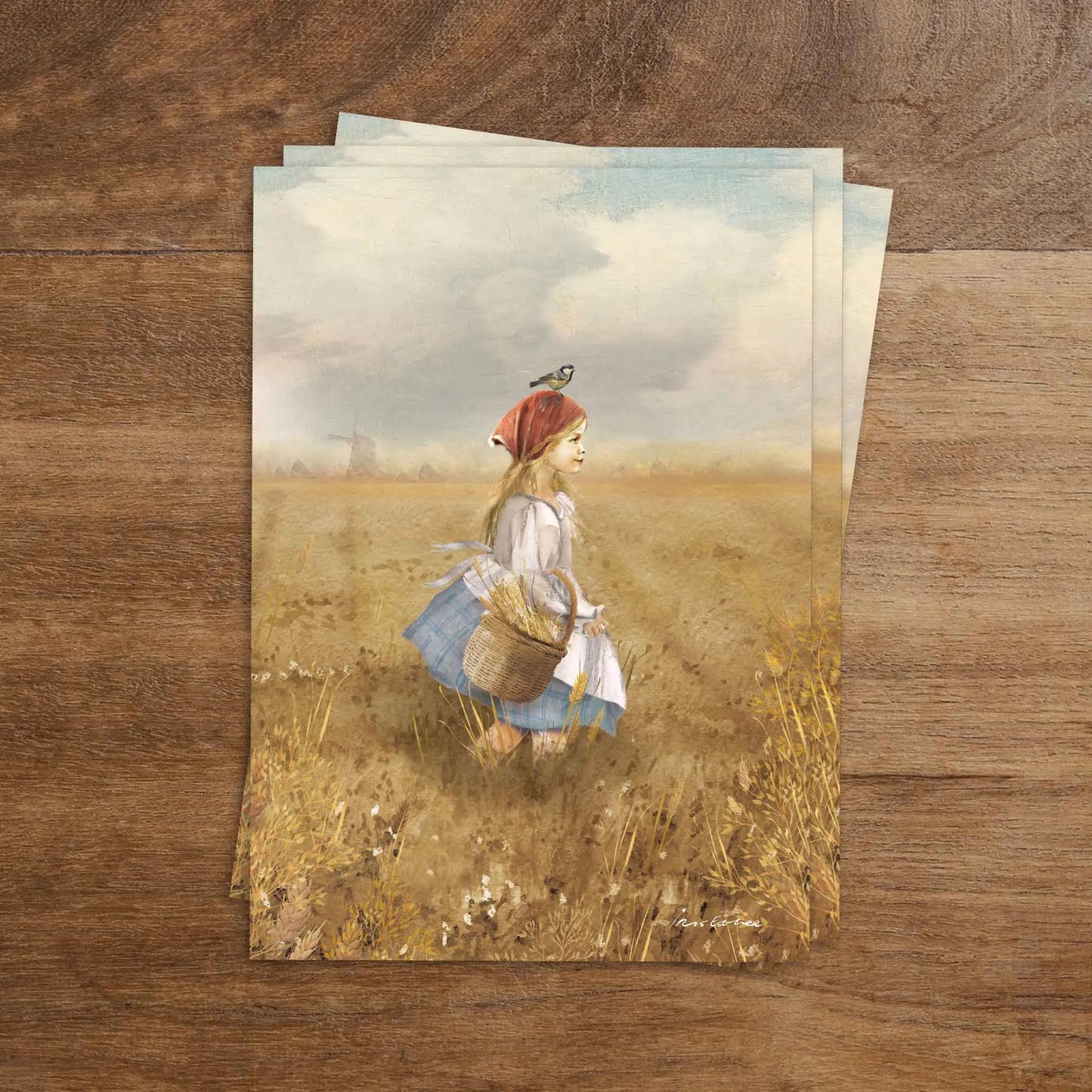 Erntemädchen | Iris Esther - Postkarte