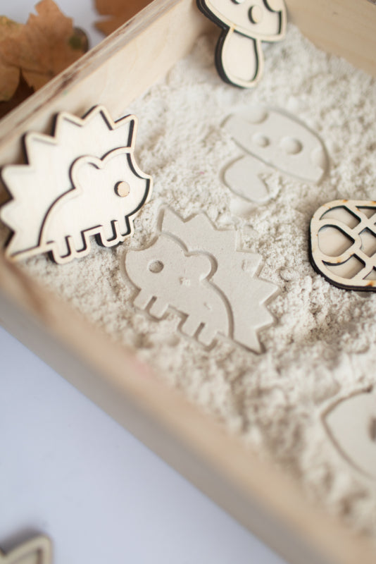 Houten vulvormen - speeltrays