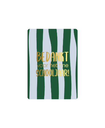 Cadeaukaartje A7 - Bedankt voor het fijne schooljaar
