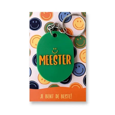 Sleutelhanger ovaal - Meester
