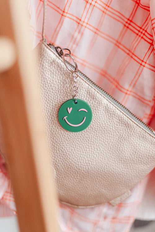 Sleutelhanger - Smiley + hart