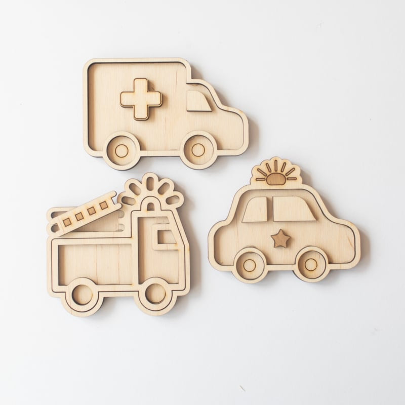 Füllformen Mini-Set - Einsatzfahrzeuge