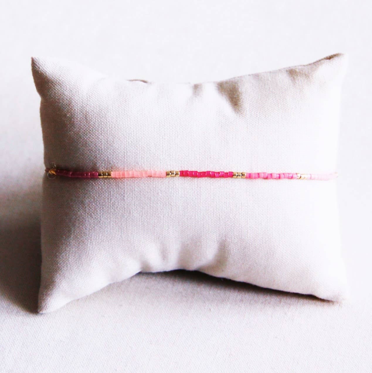 Miyuki armband roze mix