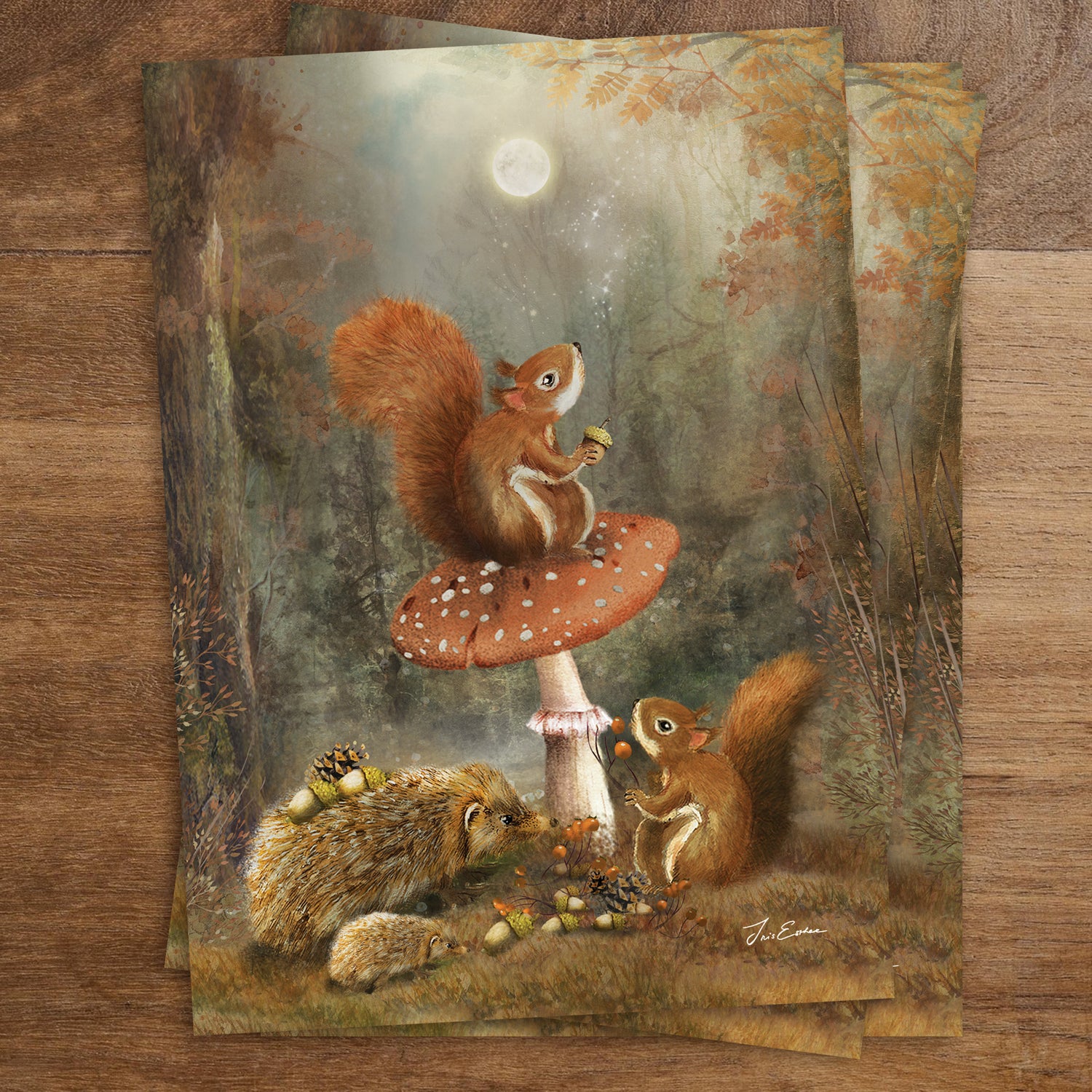 Vorbereitung auf den Winter | Iris Esther - Postkarte 