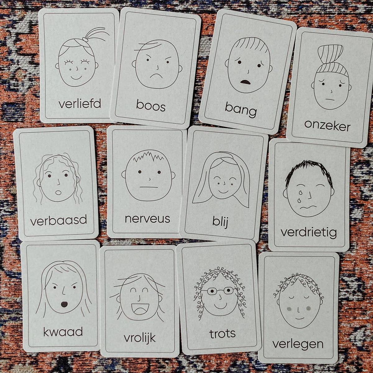 Lernkarten zu Emotionen - Montessori-Spielzeug