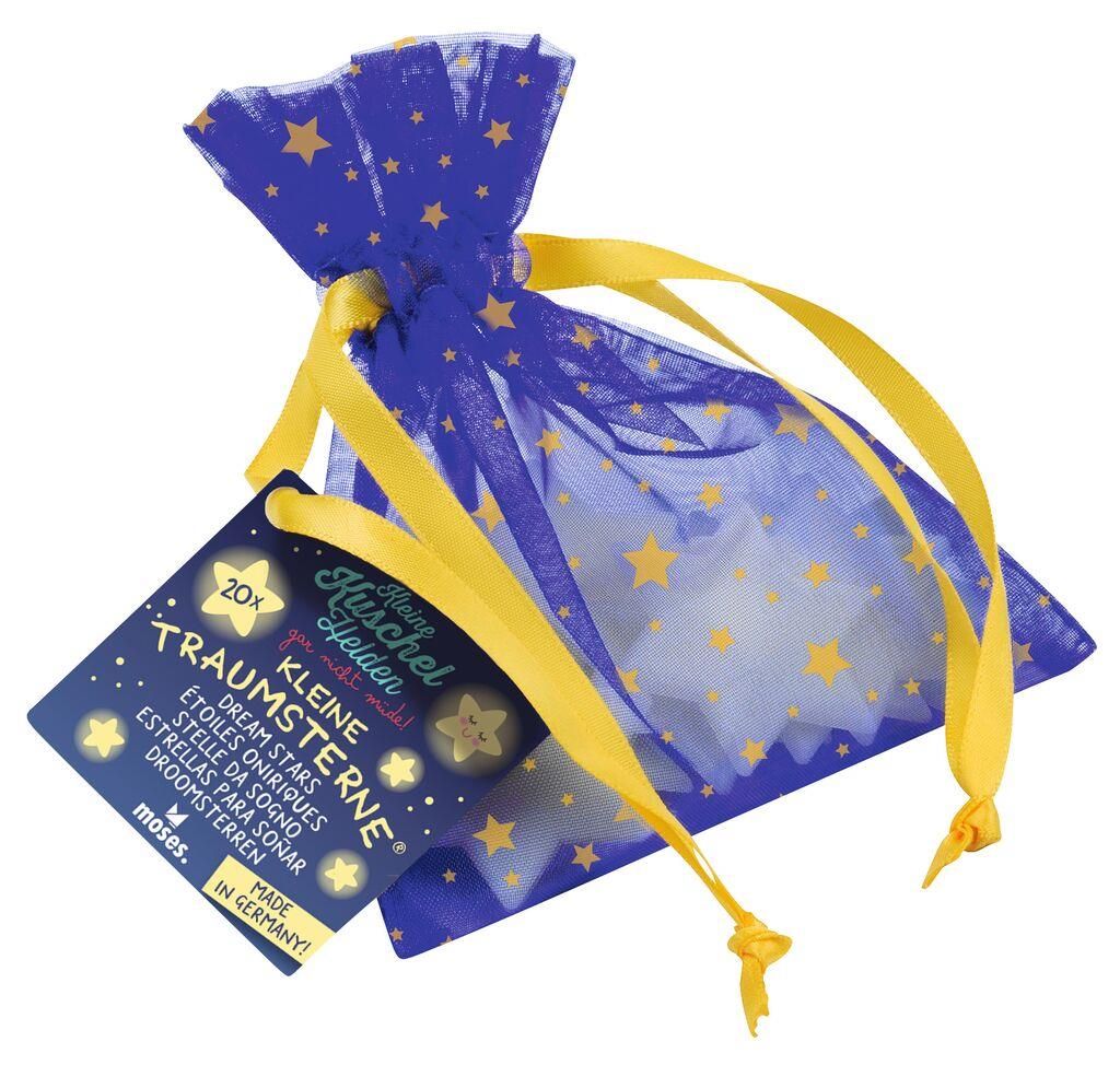 Im Dunkeln leuchtende Sterne in einer Tüte