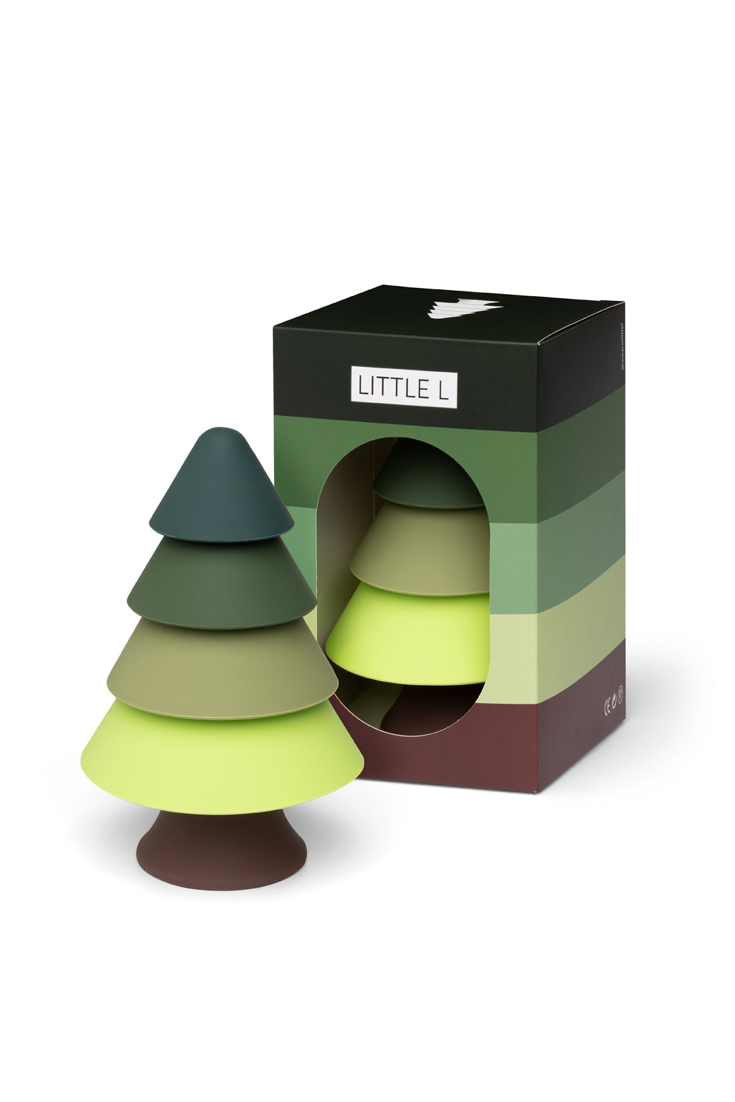 Little L – Stapelturm Kiefer – Grün