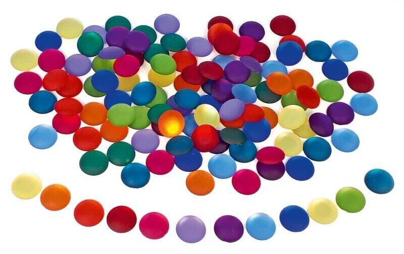 Bauspiel Glitzersteine ​​Matt – 120 Stück