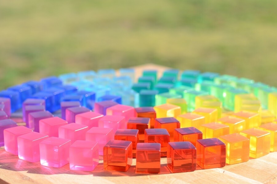 Konstruktionsspiel – Lucent Cubes | 20 Stück