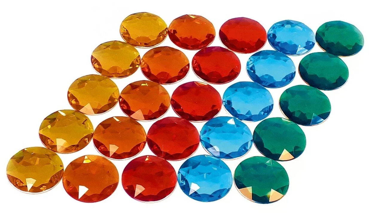 Bauspiel Große Glitzersteine ​​– 25 Stück
