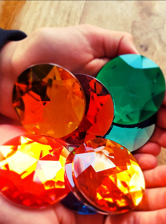 Bauspiel Große Glitzersteine ​​– 25 Stück