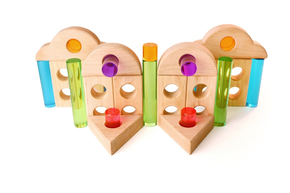 Bauspiel – Kijkgat Blokken | 20-Delig