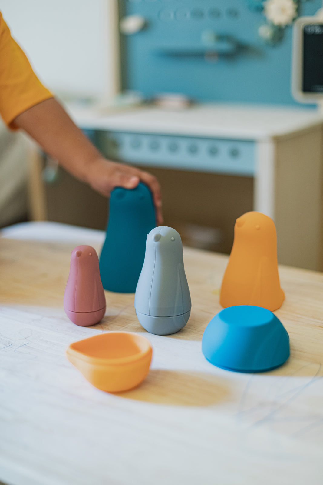 Little L – Matroschka – Orange und Petrol