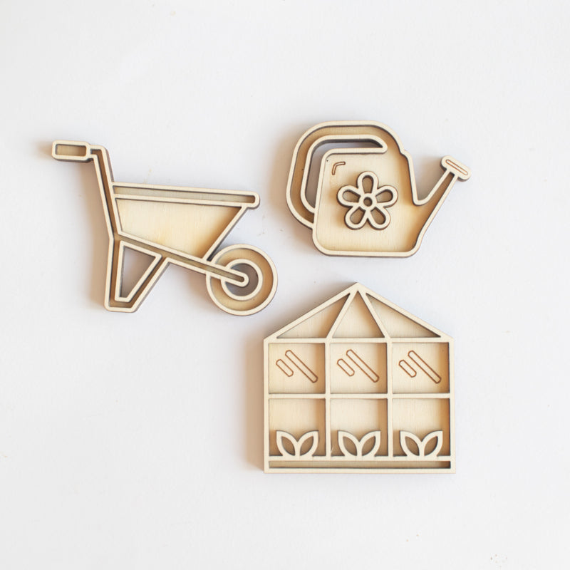 Spieltablett-Miniset - Gemüsegarten