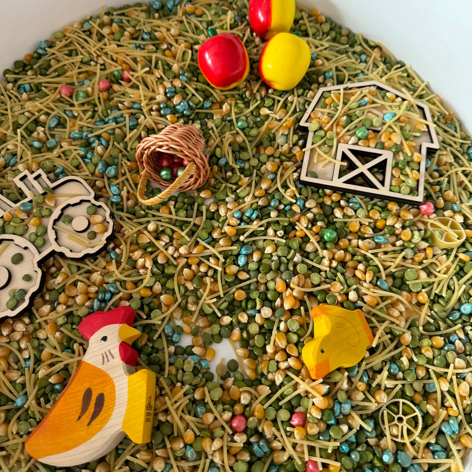 Kliederspel Sensory Farm Themenbox