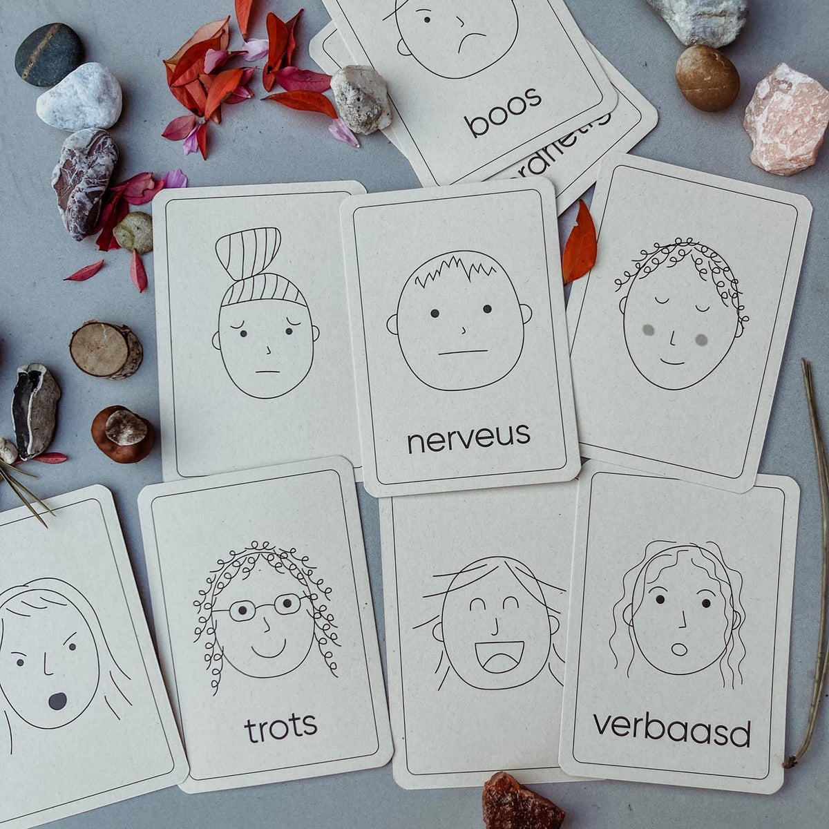 Lernkarten zu Emotionen - Montessori-Spielzeug