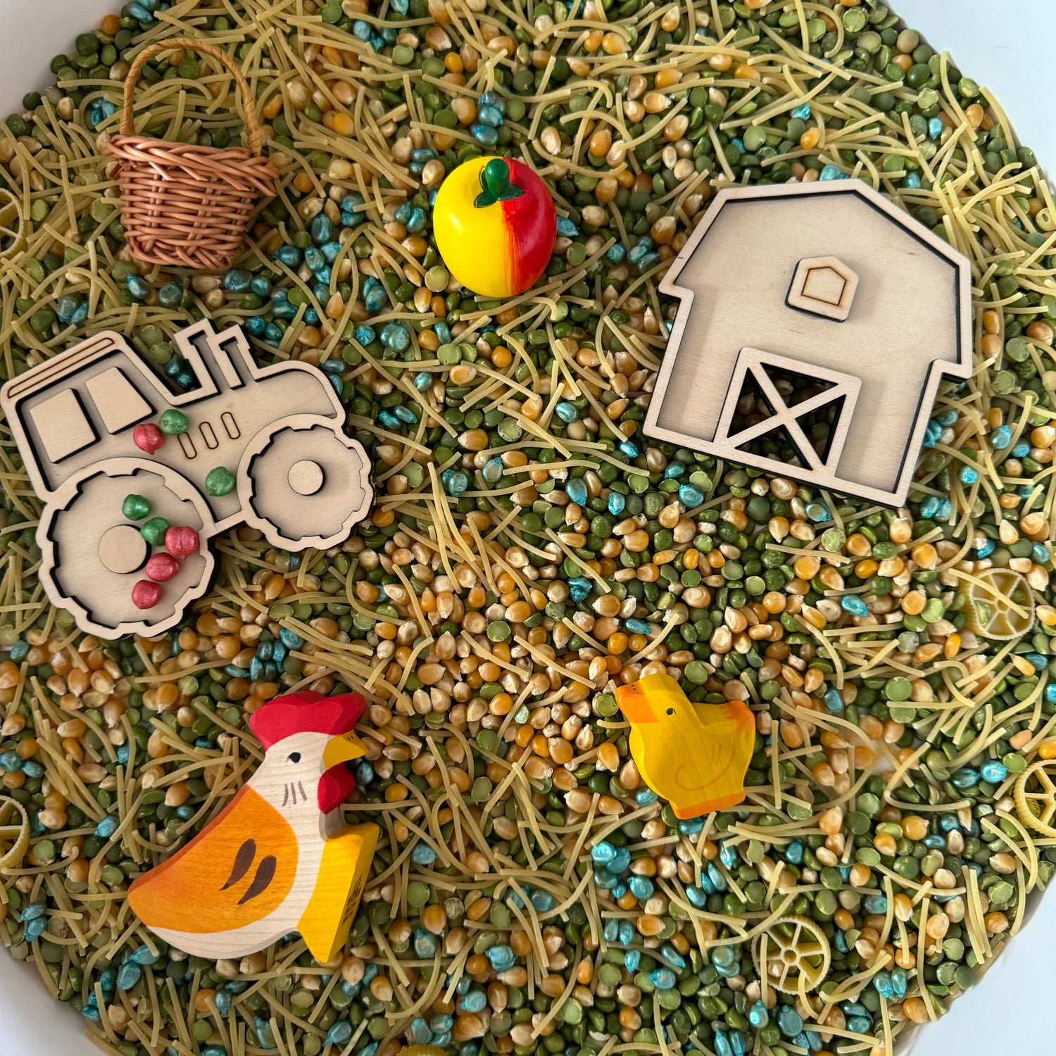 Kliederspel Sensory Farm Themenbox