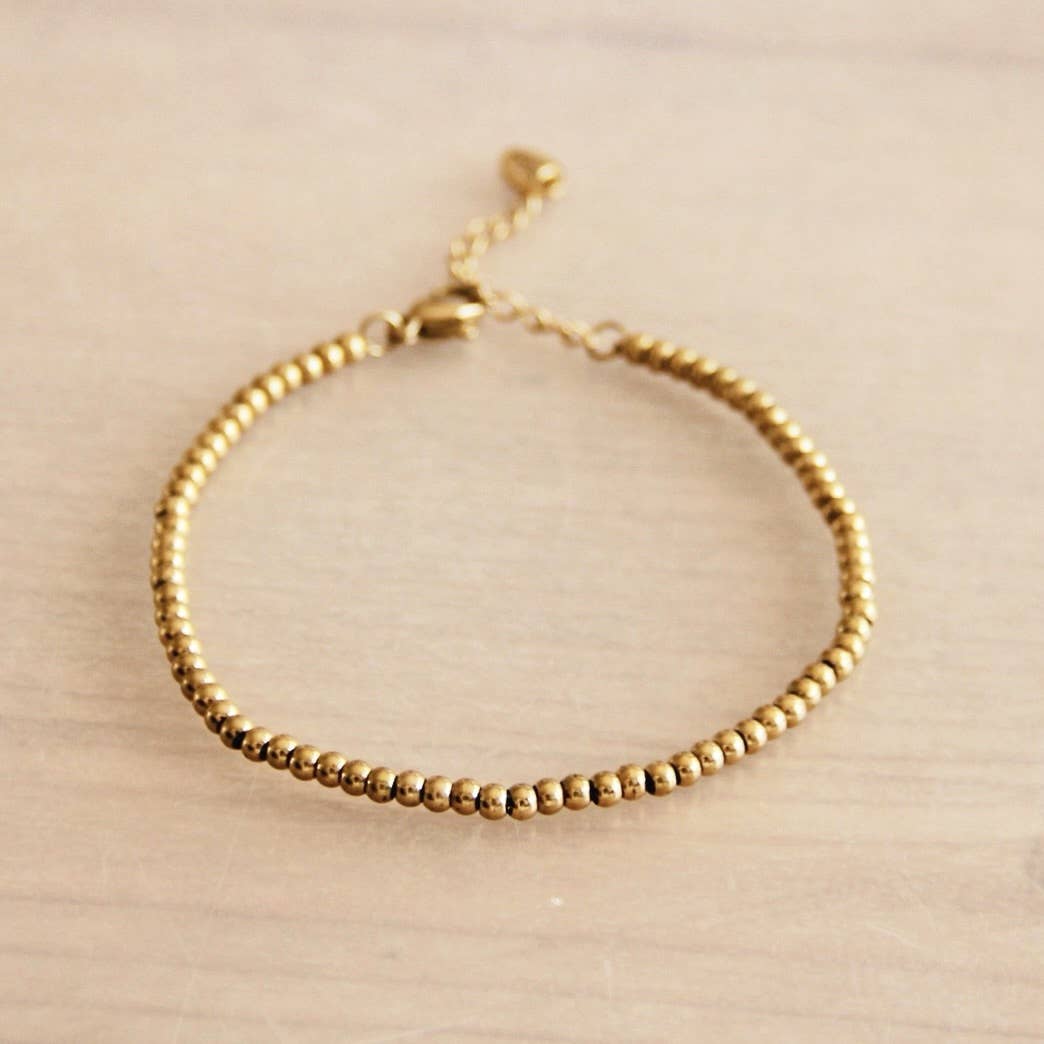 Stalen kralenarmband „Small” - goud
