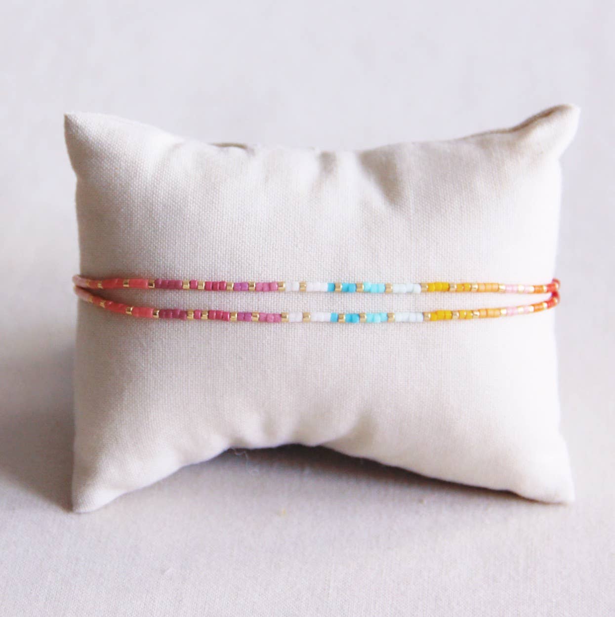 Dubbele miyuki armband - regenboog