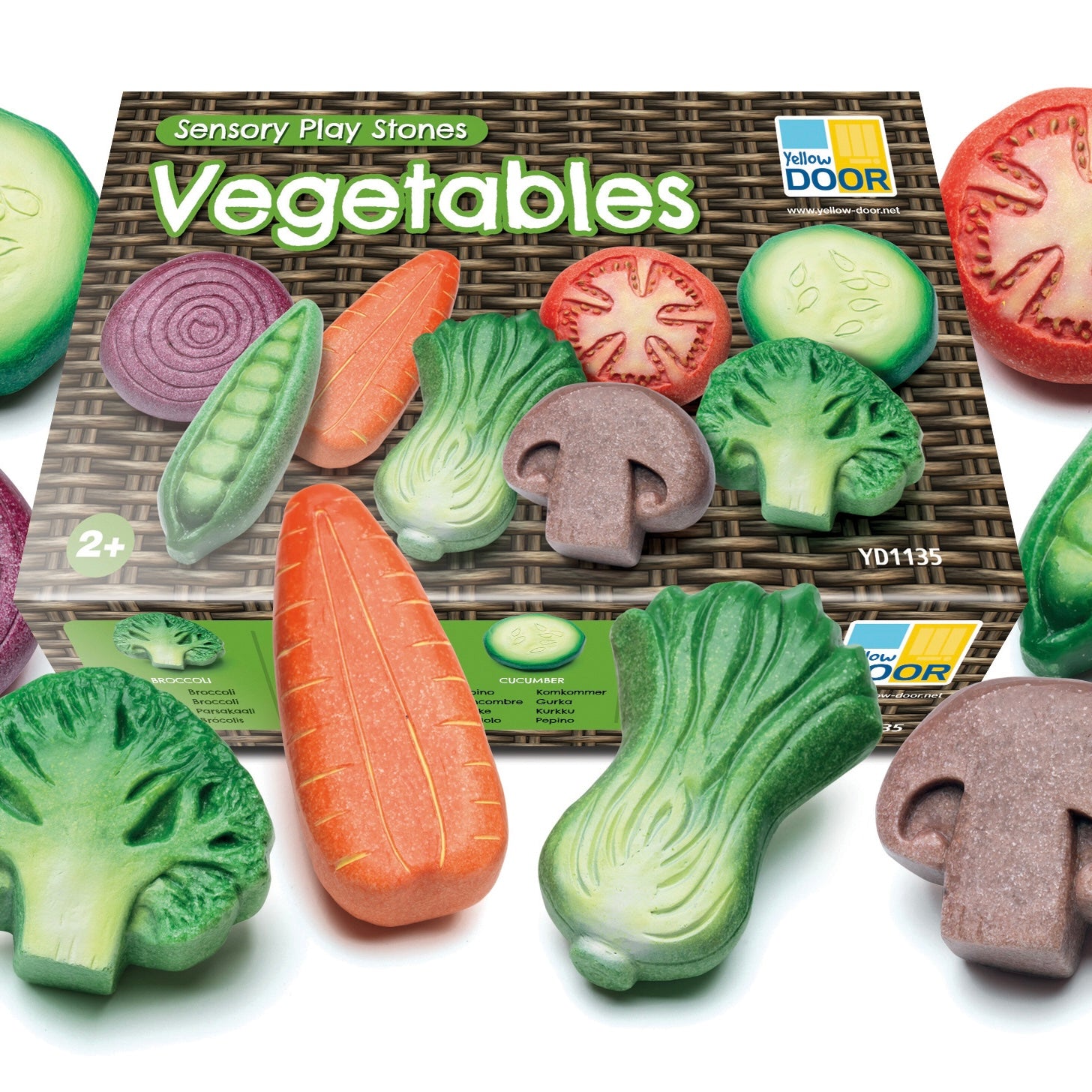 Sensorische Spielsteine ​​- Gemüse