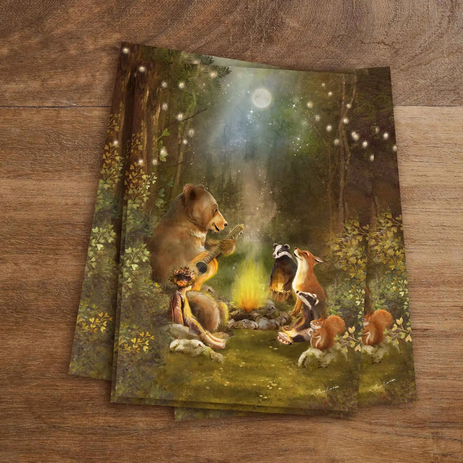 Lagerfeuerlied | Iris Esther - Postkarte 