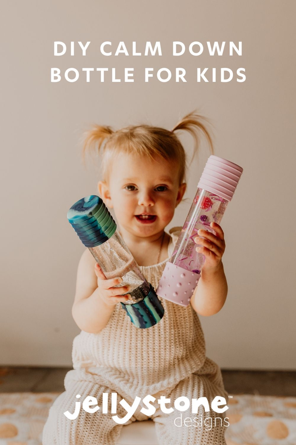 DIY Sensorische Flasche - Blau