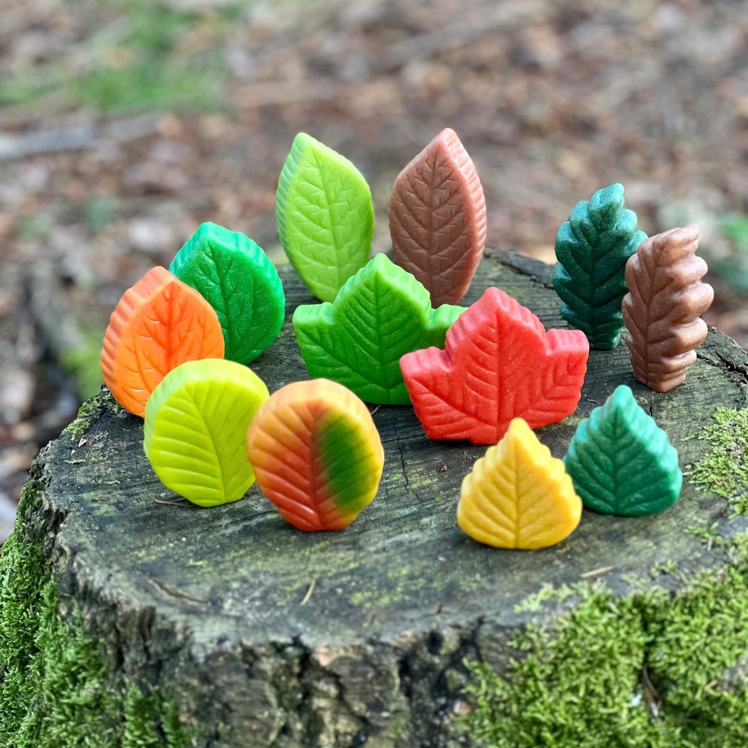 Sensorische Spielsteine ​​| Herbstblätter