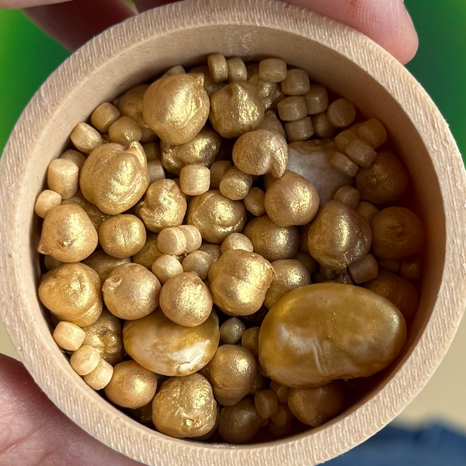 Gouden Sensorische Speel Mix – Open Einde Sensorisch Speelgoed