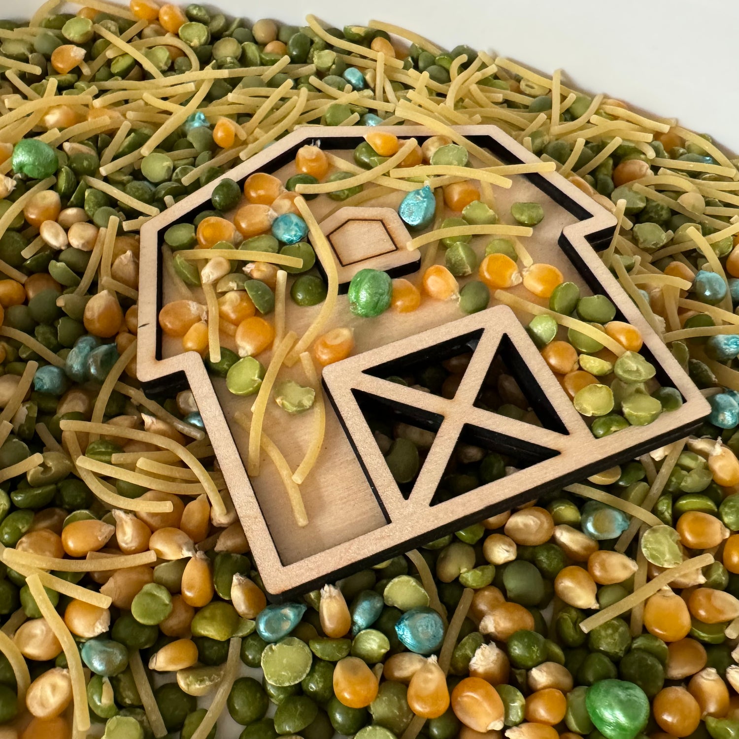 Kliederspel Sensory Farm Themenbox