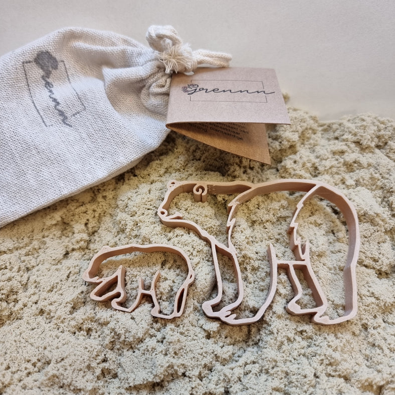 Grennn Cutters Eisbär und Junges
