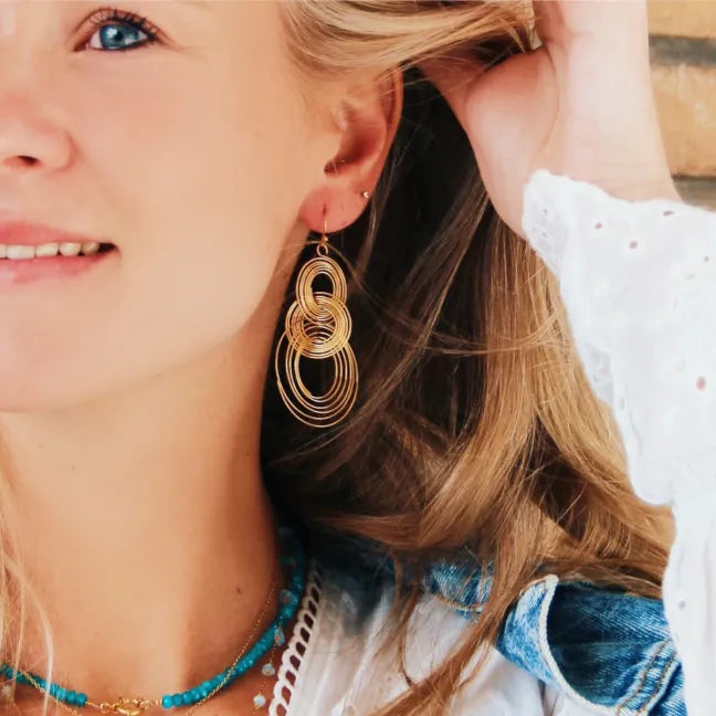 Statement oorbel twisted ringen