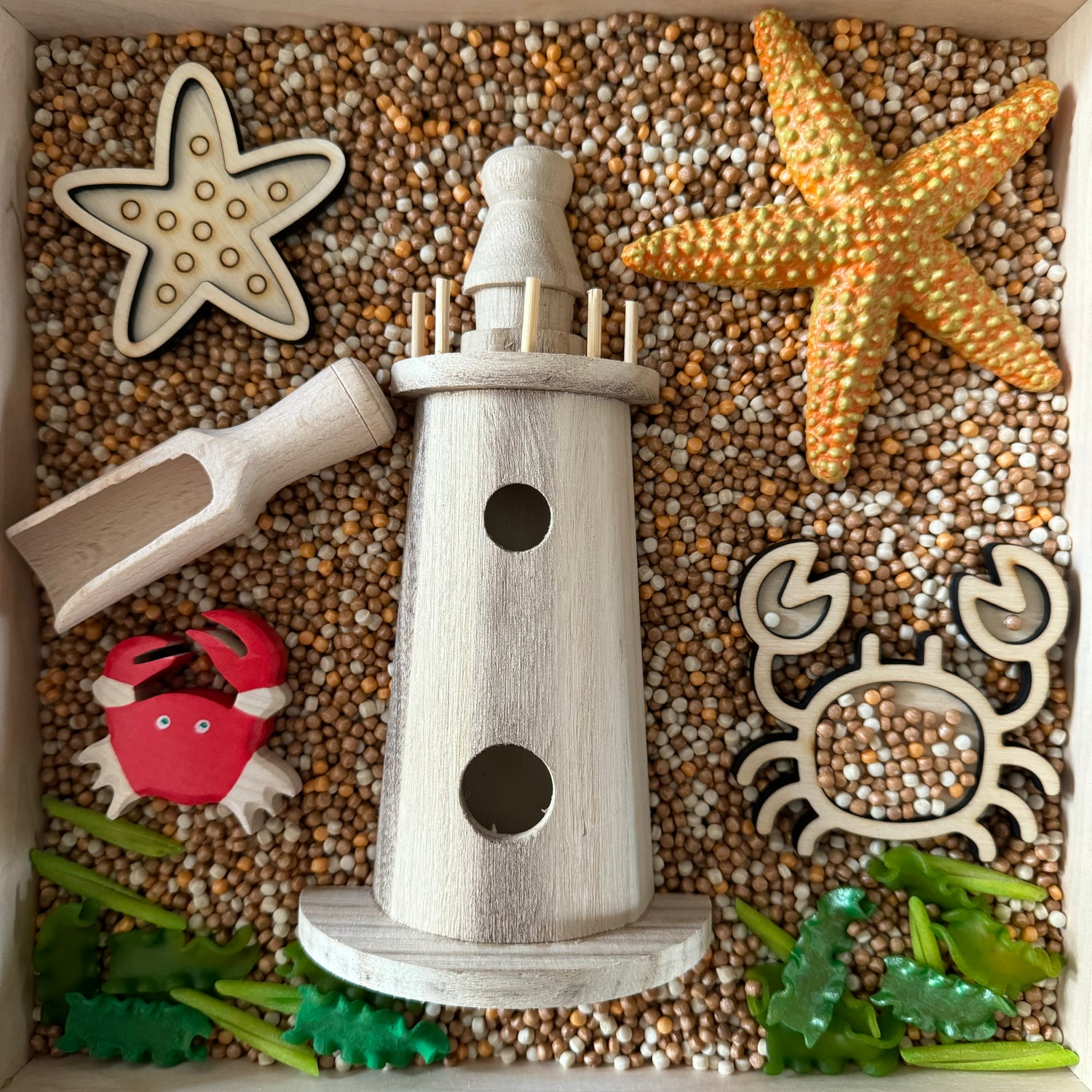 Kliederspel Sensory Beach Themenbox