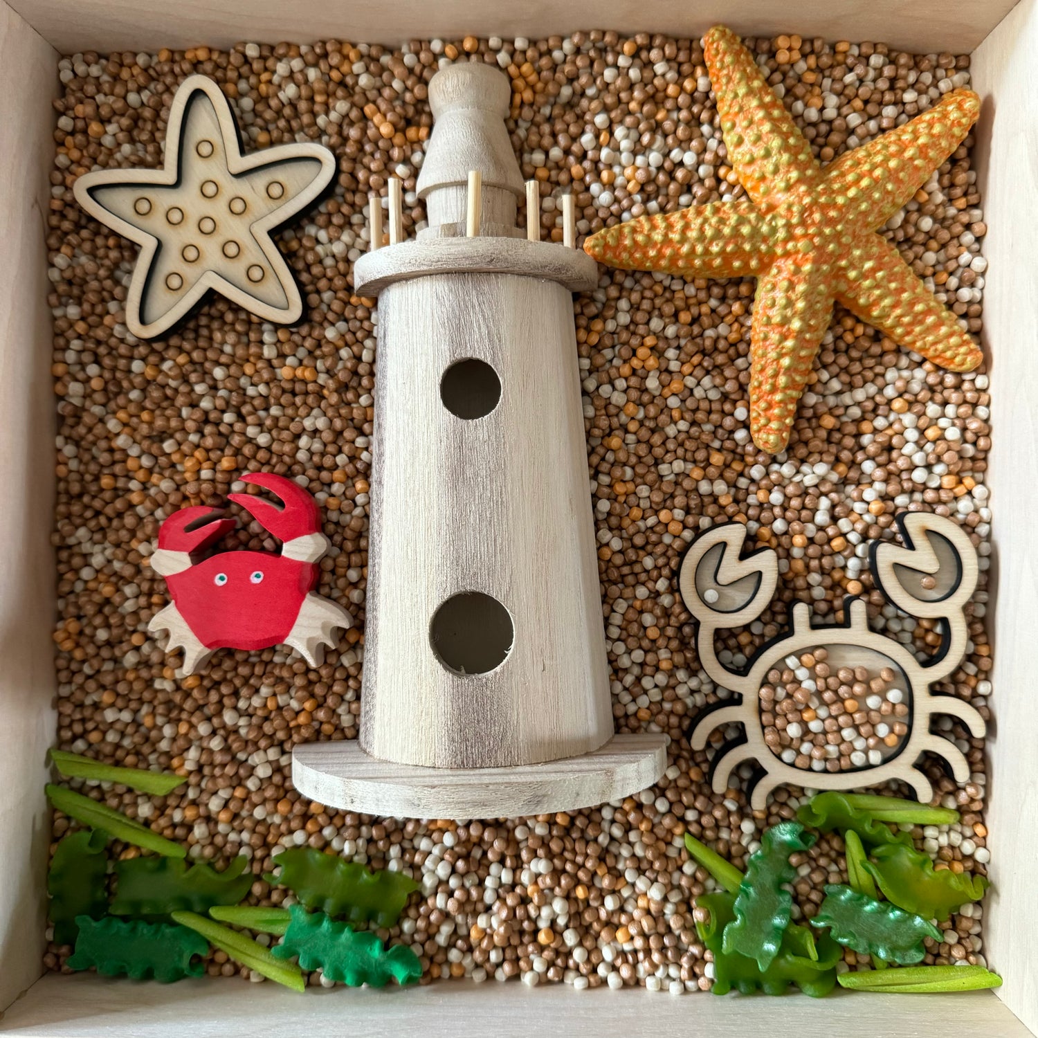 Kliederspel Sensory Beach Themenbox