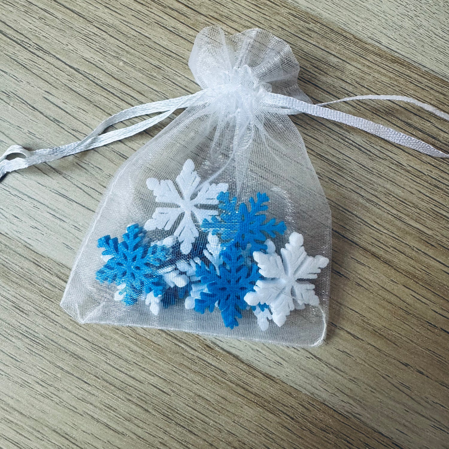 Sneeuwvlokjes Set – Winterse Loose Parts van PLA (10 stuks)