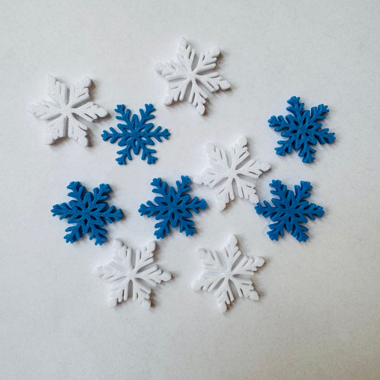 Sneeuwvlokjes Set – Winterse Loose Parts van PLA (10 stuks)